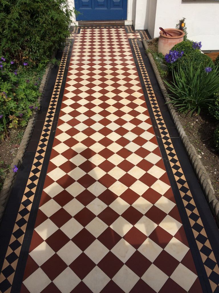 Edwardian Clay Pathway Barnet After Cleaning