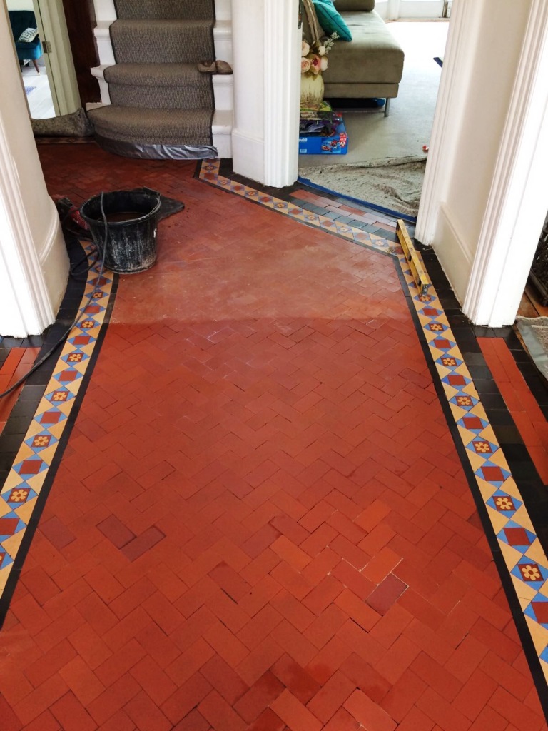 Edwardian Hallway Threshold During Sealing Crouch End