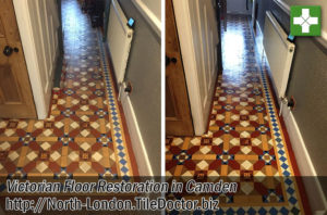 Victorian Tiled Hallway Before After Restoration Camden