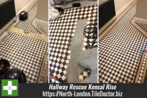 Victorian Tiled Hallway Floor Rescued Kensal Rise